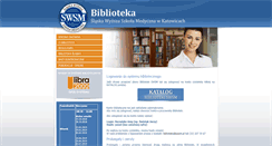 Desktop Screenshot of biblioteka.swsm.pl